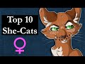 Top 10 She-Cats in Warrior Cats