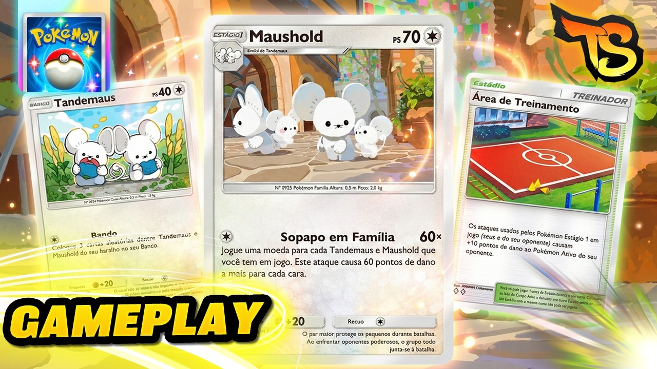 O MELHOR DECK para o seu dia de SORTE! Maushold coloca uma pressão ABSURDA no Pokémon TCG Pocket!
