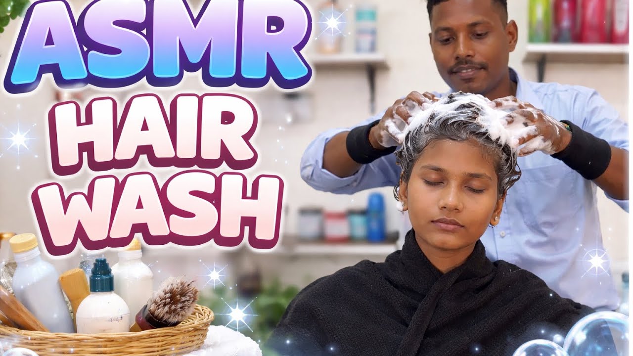 ASMR Hair wash | ASMR Shampoo | Scalp Massage 