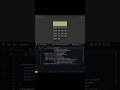 😍Awesome Calculator Using HTML CSS &amp; JavaScript #coding #shorts #webdevelopment #calculator