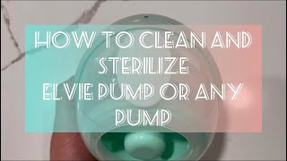 How To Clean And Sterilize Elvie Pump Or Any Other Pump