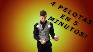 Cómo hacer malabares con 4 pelotas 🤹🏼‍♂️💥 #malabares #tutorial #circo