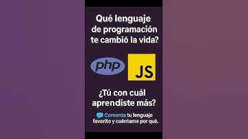 ¿Qué lenguaje de programación te cambió la vida? #programming  #devtools #devlife  #tips #javascript