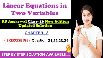 RS Aggarwal class 10 ex 3b q 21,22,23,24 page no 119 | RS Aggarwal new edition solution #class10