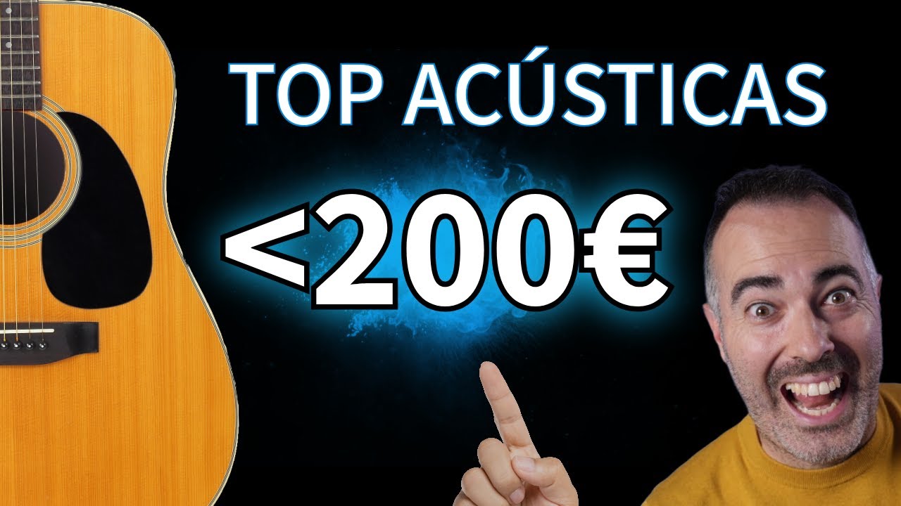 TOP 5 Mejores guitarras acústicas baratas para empezar