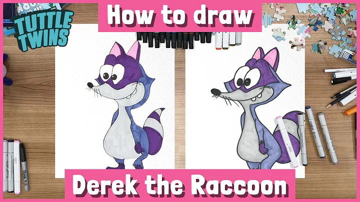 How to Draw Derek the Raccoon
