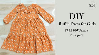 DIY Ruffle Dress for girls 1 - 5years screenshot 5