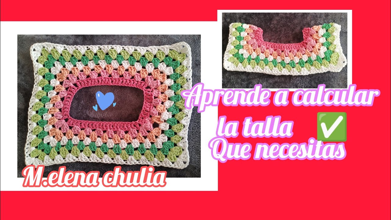 Canesú cuadrado técnica granny squer para suéter Top down #ganchillo #crochetutorial #tejercrochet