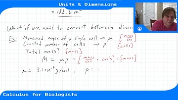 Module 1 - Video 5 - Units & Dimensions