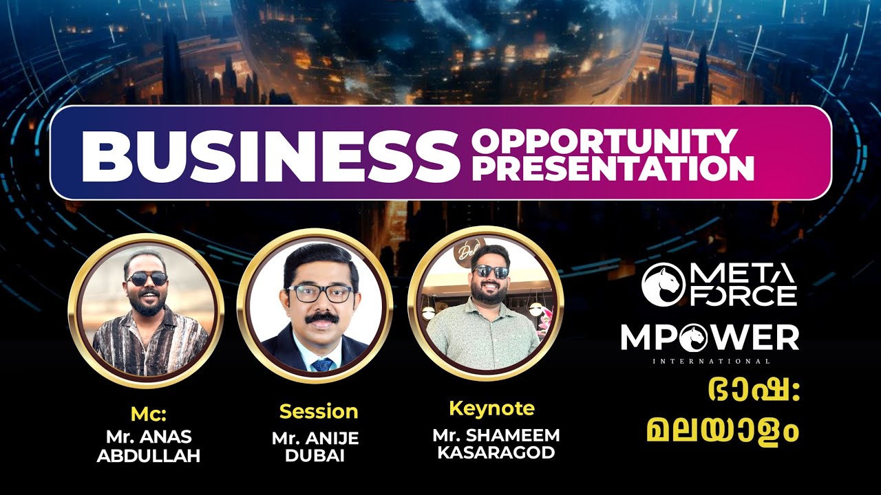 Metaforce Ceo MetaForce Business Malayalam presentation | zoom session | by Mr. Anije ...