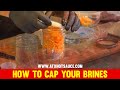 How to Cap your Brines when making homemade fermented hot sauce. #hotsauce