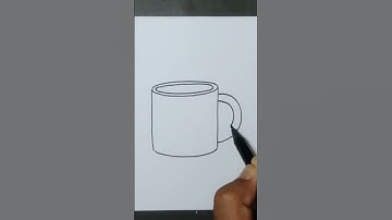 Thumbnail of Cara menggambar gelas mug #drawing