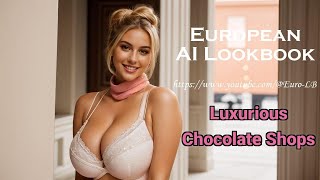 [4K] European AI Lookbook- Luxurious Chocolate Shops