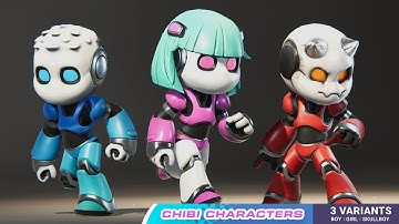 Chibi characters for Unity