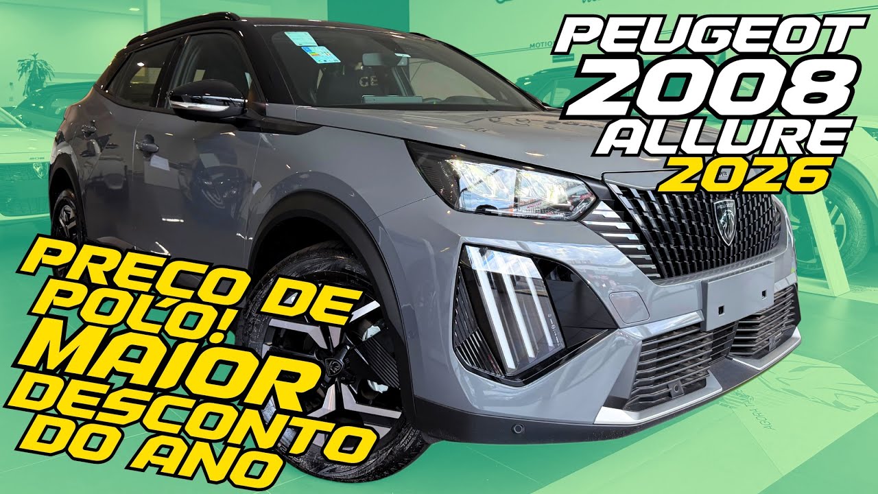 PROMOÇÃO IMPERDÍVEL Novo Peugeot 2008 Allure 2026 - A OPORTUNIDADE CHEGOU? 
