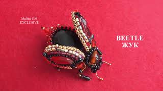 Hand Embroidery| Brooch Fly| Beetly | Вышивка Брошь: Муха / Жук