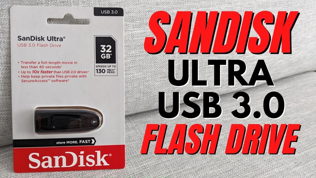 Sandisk Ultra 130MB/s Flash Drive Overview & Speed Test - YouTube