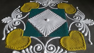 ||Learn to make Very Beautiful and Special Kolam by Soul with Genie|Colourful special Muggulu Design