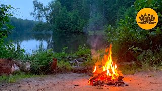 Evening bonfire on the lake, 10 hours of fire sound for sleep and meditation. by Valley of Dreams 903 views 9 months ago 10 hours, 17 minutes