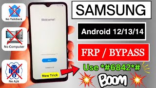 Finally New Method  2024 | Samsung Frp Bypass Android 12/13/14 Without Pc | Google Account Remove