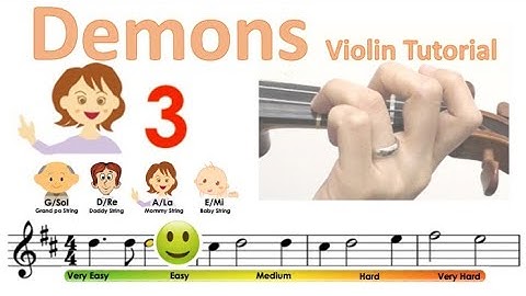 Demons by Imagine Dragons sheet music and easy violin tutorial