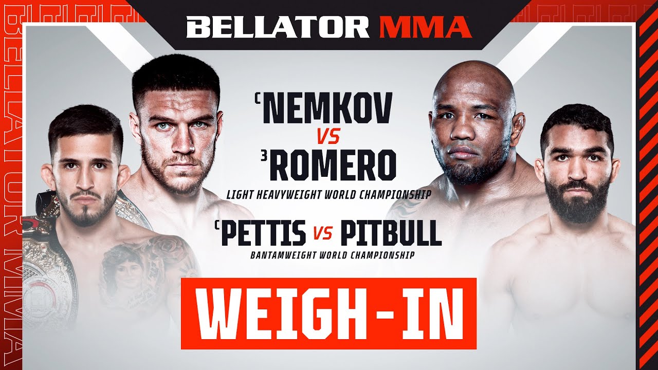 Weigh Ins - Bellator 297 Nemkov vs