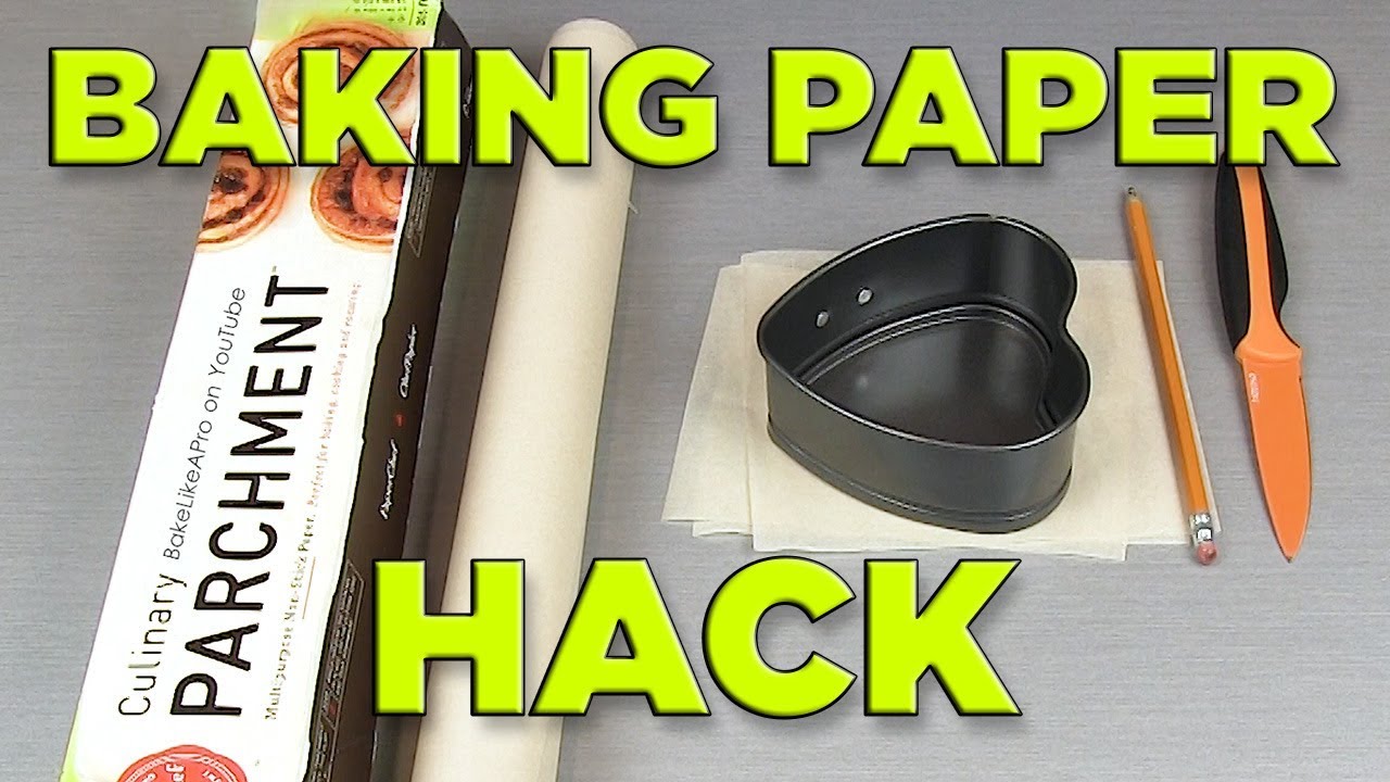 Heart Baking Pan EASY Baking Paper Tutorial - YouTube