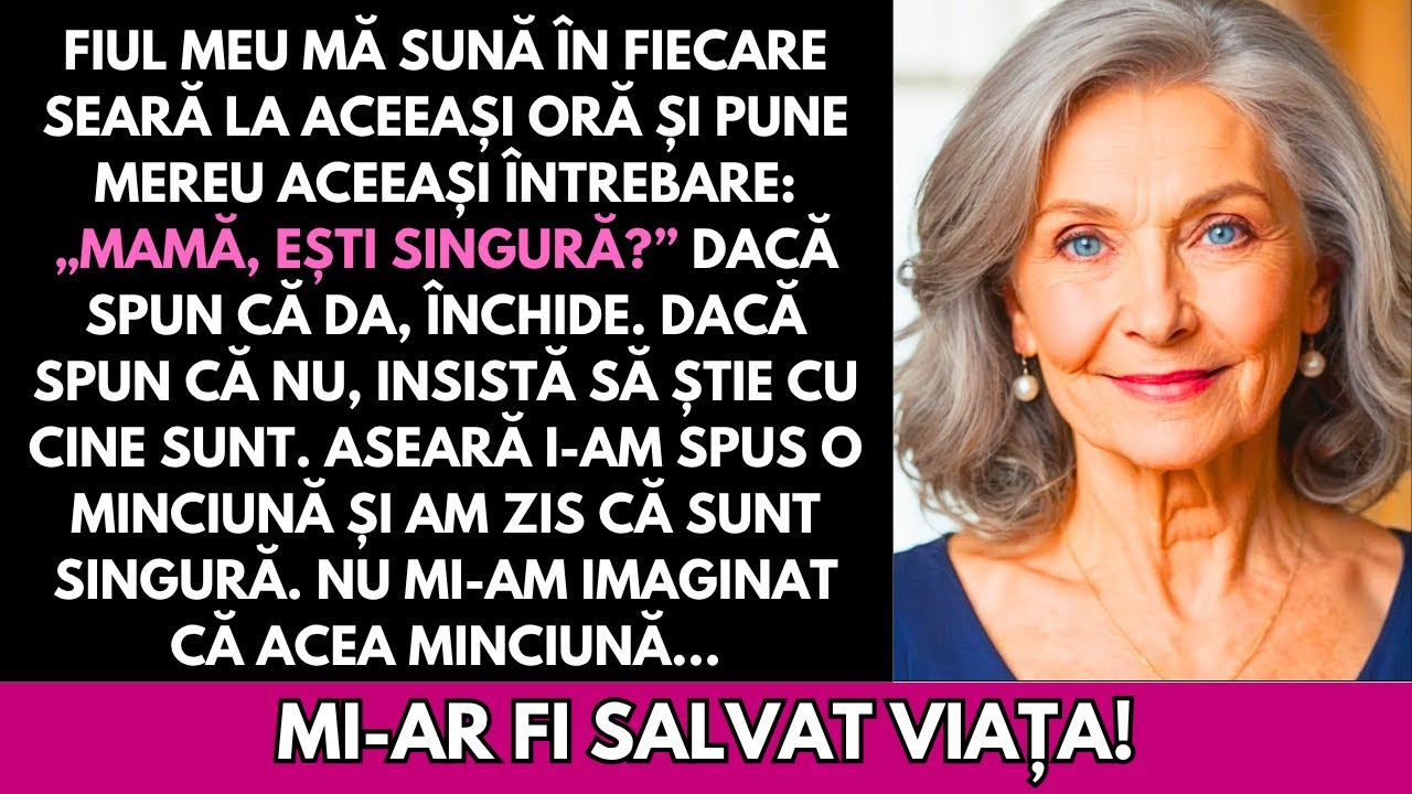 Fiul Meu Sună În Fiecare Noapte Să Știe Dacă Sunt Singură. Ieri Am Mințit Și Am Trăit