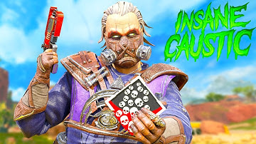 INSANE CAUSTIC 25 KILLS AND 6700 DAMAGE (Apex Legends Gameplay)