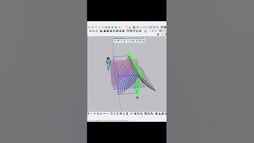 how to create chinese roof in sketchup / sketchup Extrusion tool
