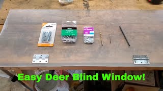 DIY Deer Blind Windows Part 1 (Polycarbonate, Lexan) #deer #diy #hunting