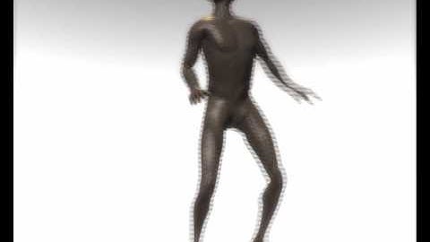 Blender + BVH + Makehuman - Test 2