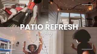 Small Patio Refresh Vlog | Clean with me!