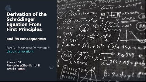 Foundations of QM - part IV - Stochastic Derivation 6: Heisenberg dispersion relations