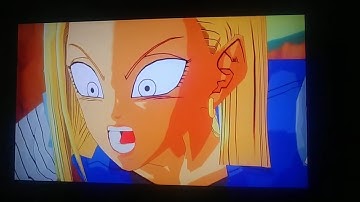 Dragonball Z Burst Limit Goku Powerful Gut Blow on Android 18 Intro Ryona