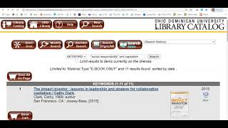 LibraryCatalogs  Search for just Ebooks