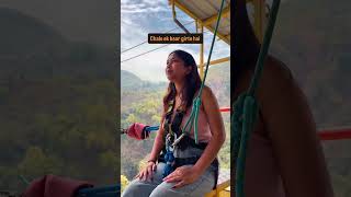 Darr nahi bs jump 💫 #adventure #bungee #jump #thriller #rishikesh #raftinggangaadventure #flying