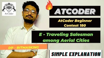 E - Traveling Salesman among Aerial Cities | AtCoder Beginner Contest 180 | DP with BITMASKING