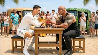 The Rock Beat Ronaldo in Arm Wrestling… Then This Happened😱😱