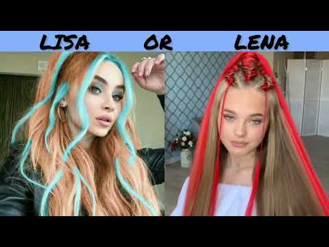 LISA OR LENA CUTE THINGS 🧡🩵 #lisaorlena #lisaandlena #lisa #lena 