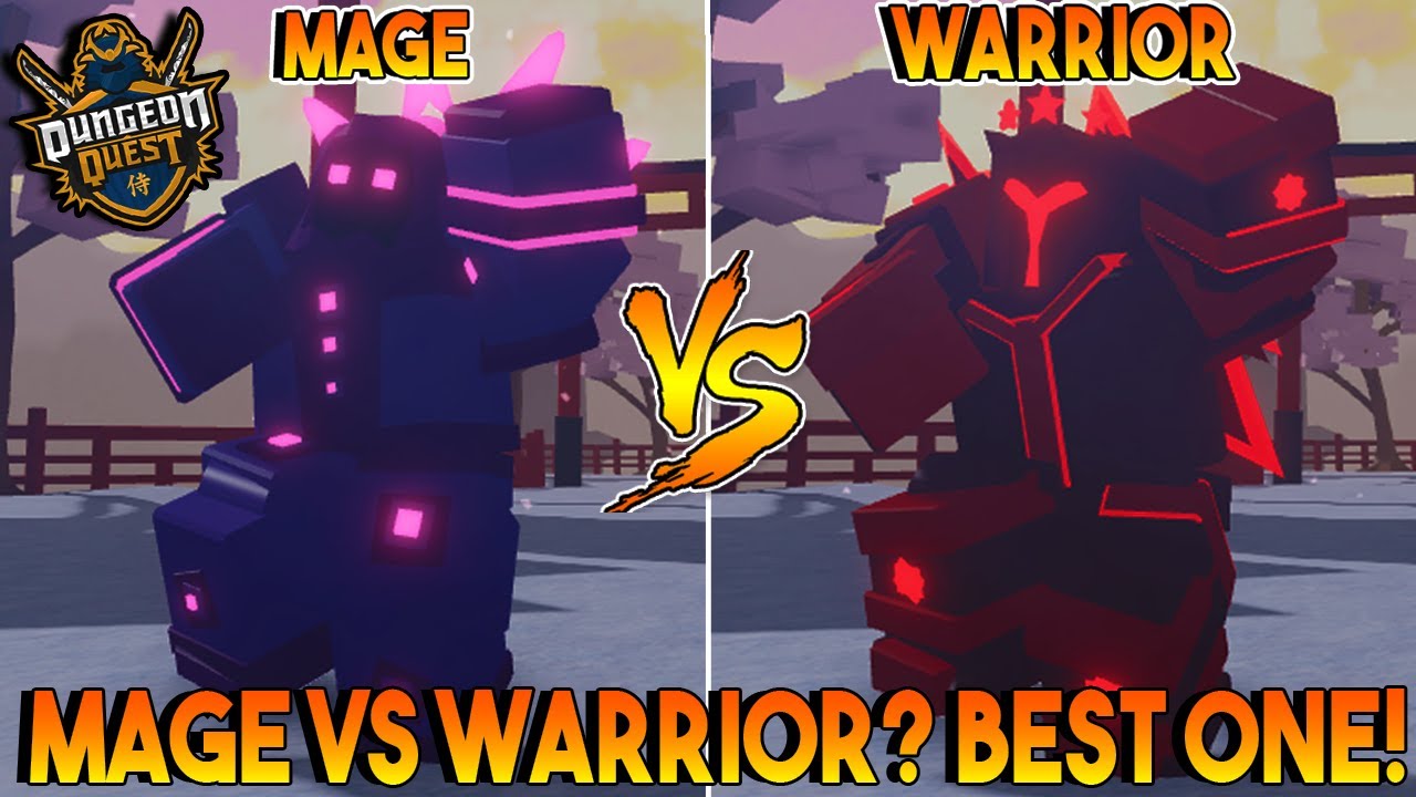 Mage Vs Warrior Who Is Better In Dungeon Quest All New Spells In