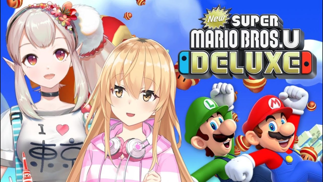 【初コラボ】えるむぎでマリブラ【NewスーパーマリオブラザーズUデラックス】