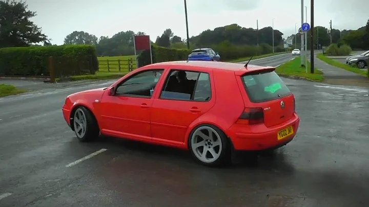 MK4 VW Golf Popcorn Limiter Sounds Leaving A Carshow!