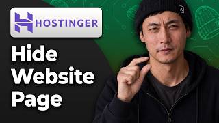 How to Hide a Page in Hostinger Website Builder [2026 Easy Tutorial] News