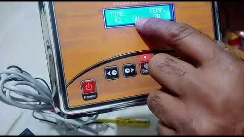 SAUNA HEATER CONTROL PANEL | Hi Tech Bath Solution | Steam Generator For Home bathroom