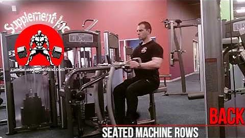 Back - Seated Machine Rows Exercise Demo and Video @ Supplement Inc