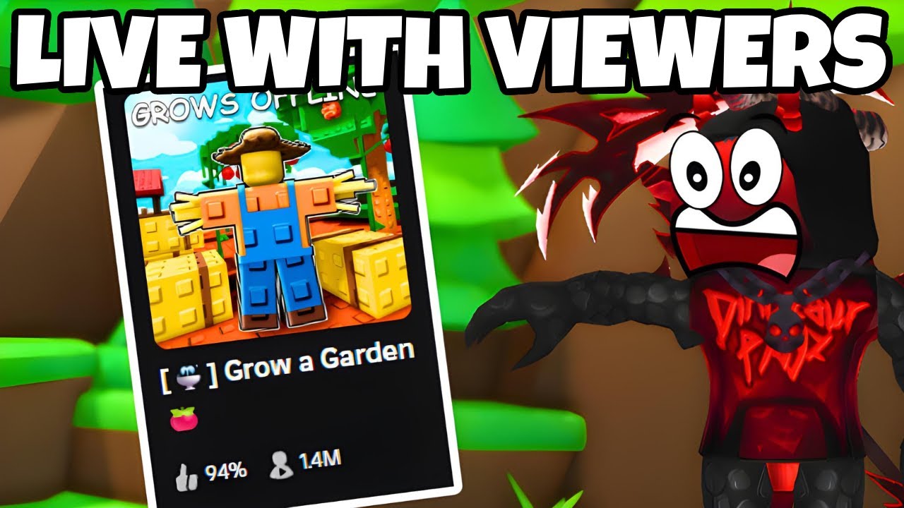 PLAYING GROW A GARDEN LIVE WITH VIEWERS (Roblox) - YouTube