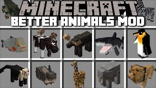 Minecraft BETTER ANIMAL PLUS MOD / FIGHT OFF DANGEROUS ANIMALS and BREED THEM !! Minecraft Mods