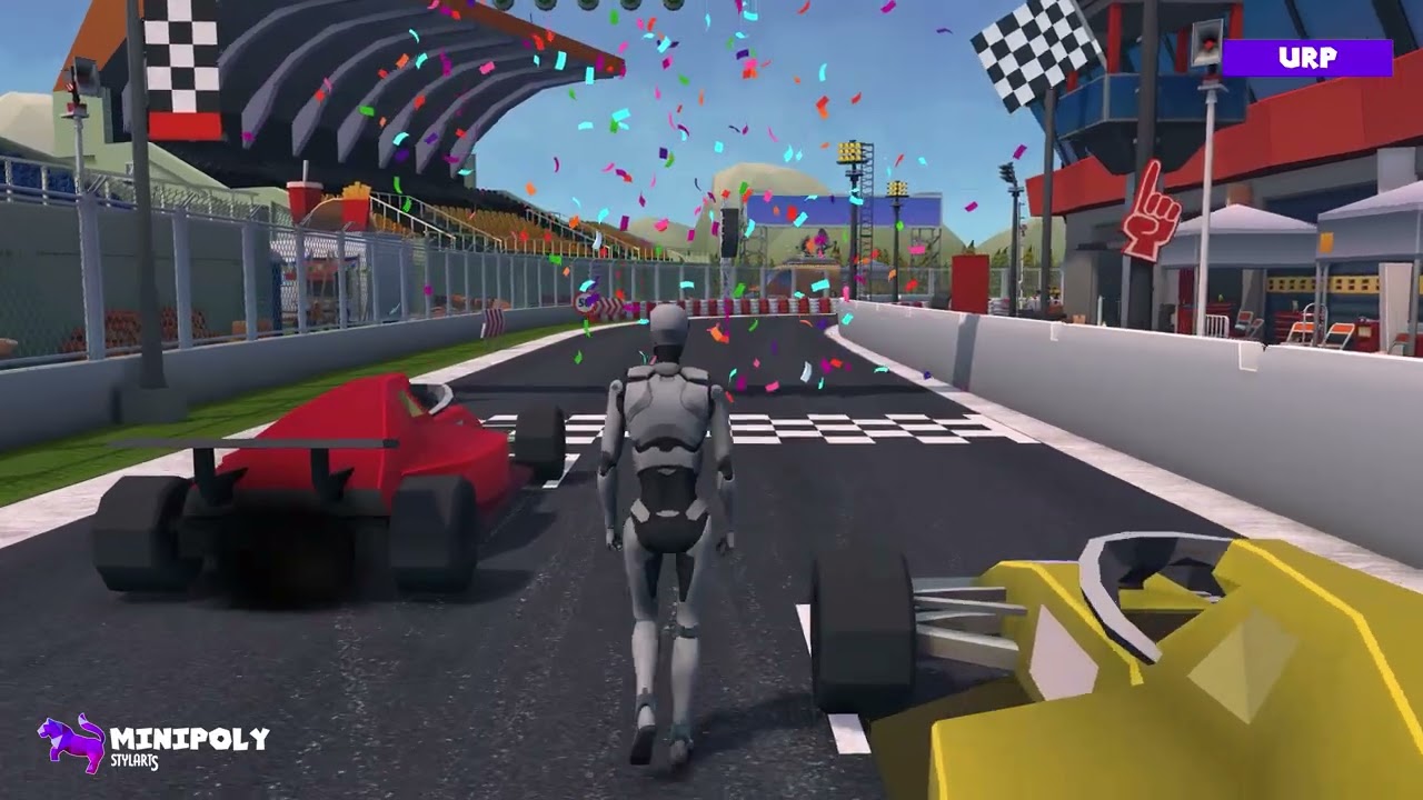 Minipoly Series - Race Track ( Stylized Lowpoly Environment ), video preview 30