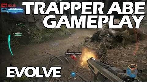 Evolve Stage 2 Trapper Abe Gameplay